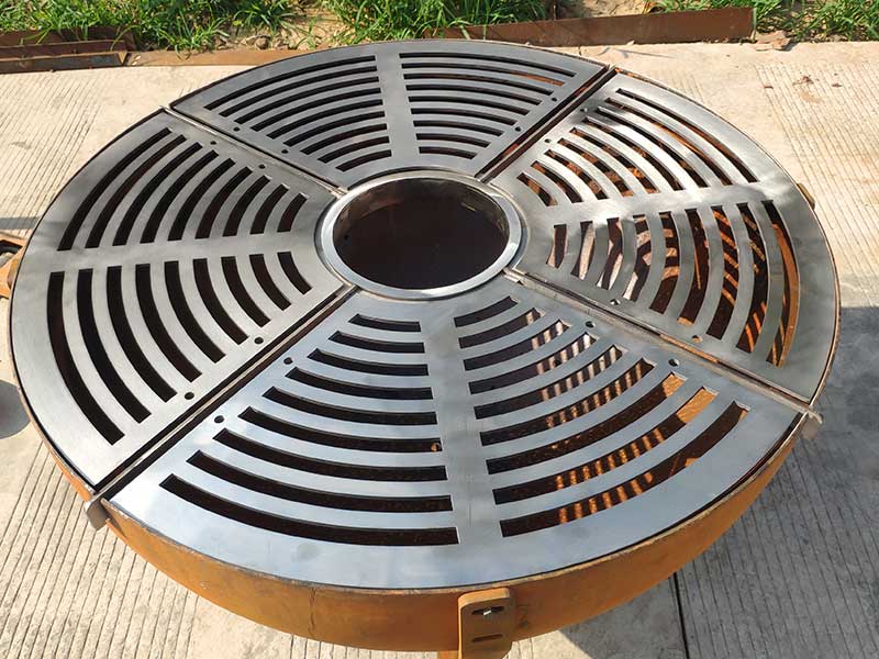 Modern Corten Steel BBQ Grill