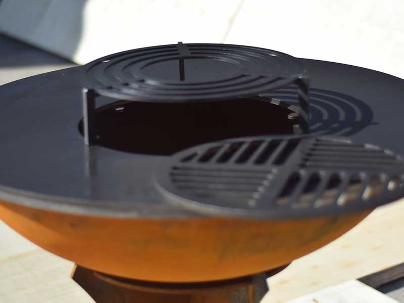 Corten Steel Flat Pack BBQ Grill