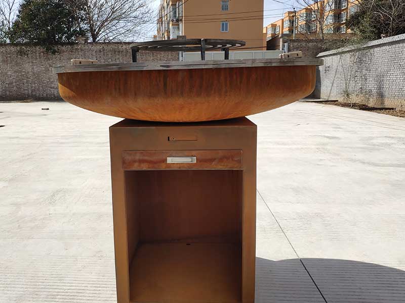 Custom Corten Steel BBQ Grill