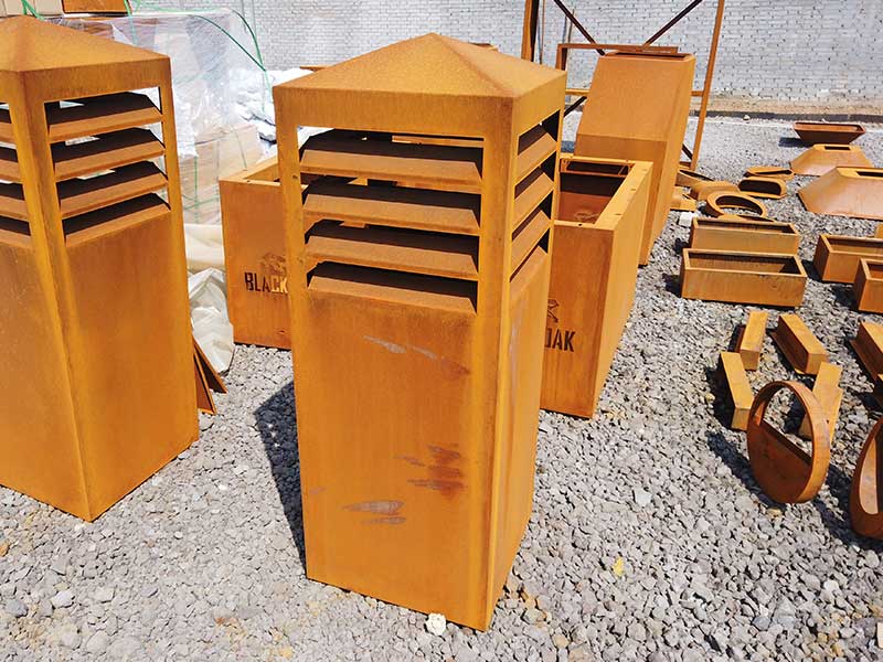 Large Corten Steel BBQ Grill Supplier